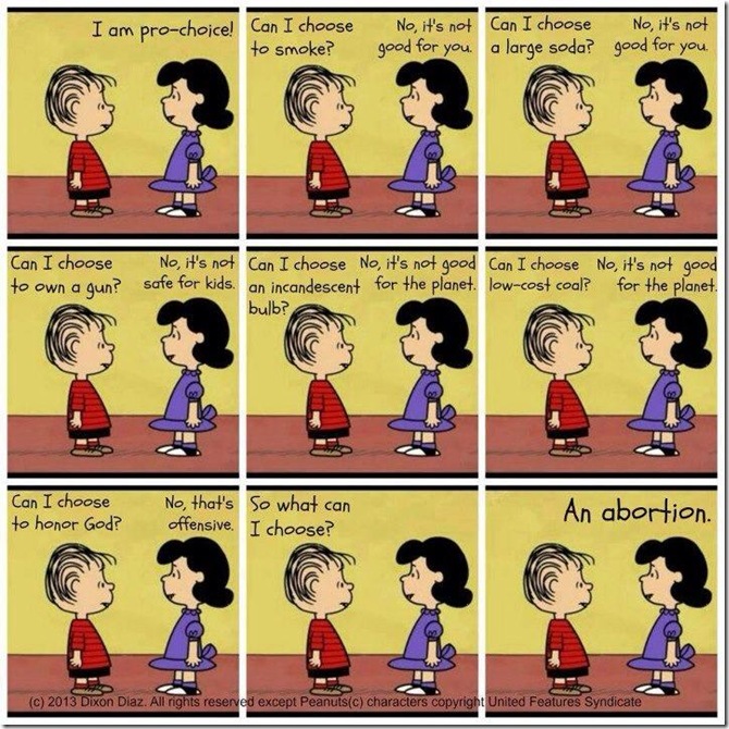 Lucy vs Linus (pro-choice)