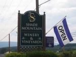 shade mountain winery sign