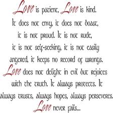 love is patient