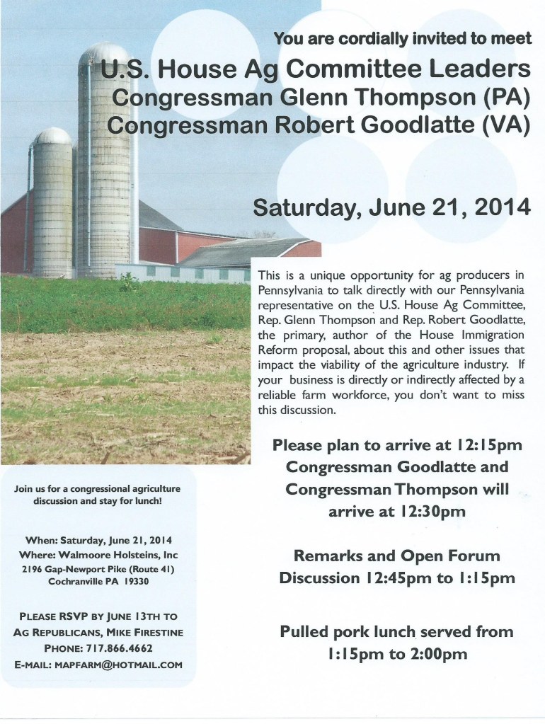 06.21.2014 PA Ag Rep Event