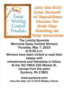 Essay Winners Flyer